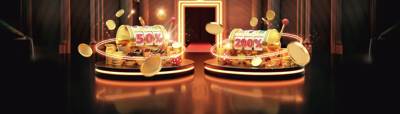 Bonus Deposit Pertama 200% dan 50%