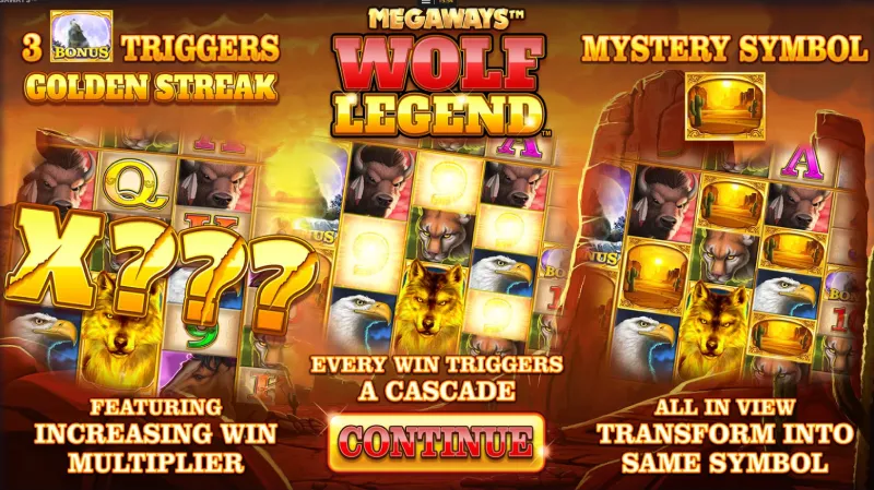 Fitur-Fitur Slot Wolf Legends Megaways - TapTap